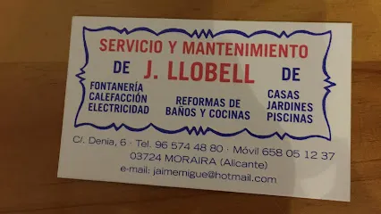 J Llobell servicios i mantenimientos en Teulada