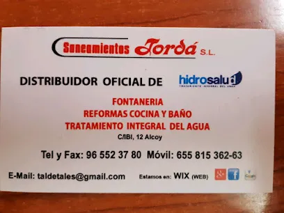 Fontanería Saneamientos Jordá en Alcoy